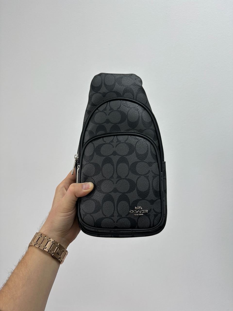 Coach Ethan Pack In Signature Grey Canvas - 3