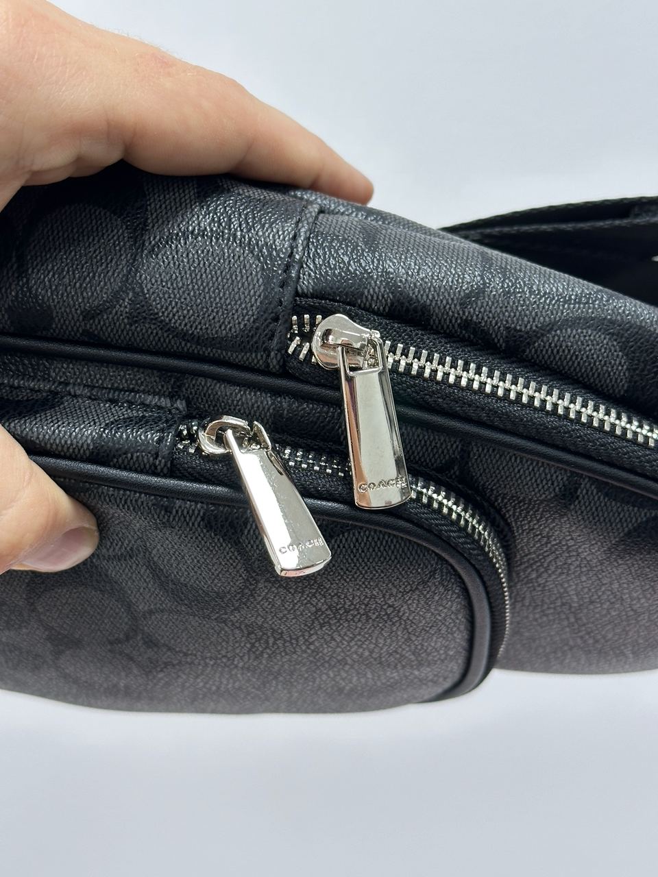 Coach Ethan Pack In Signature Grey Canvas - 8