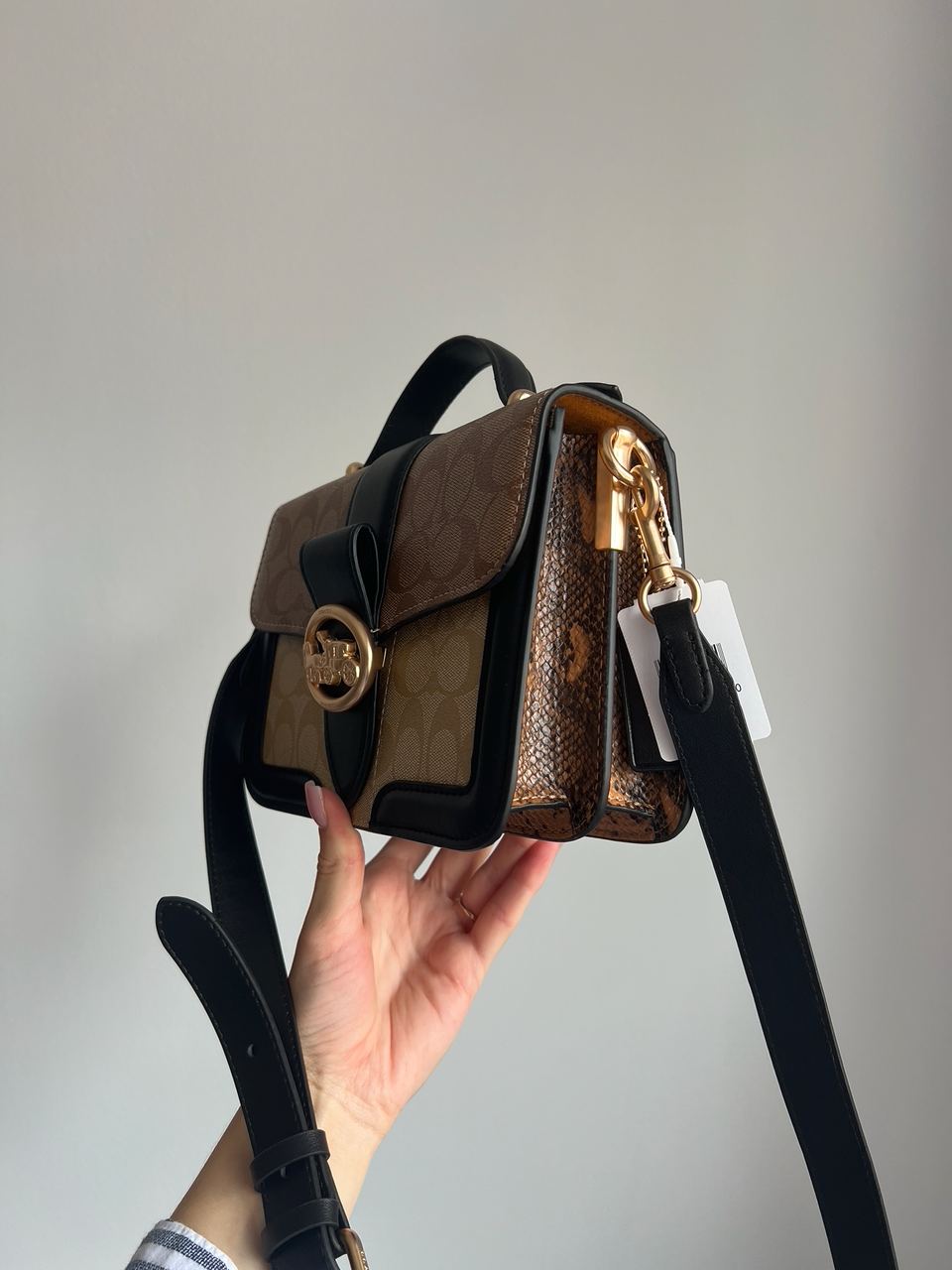 Coach Georgie Shoulder Bag In Blocked Signature Canvas - 3