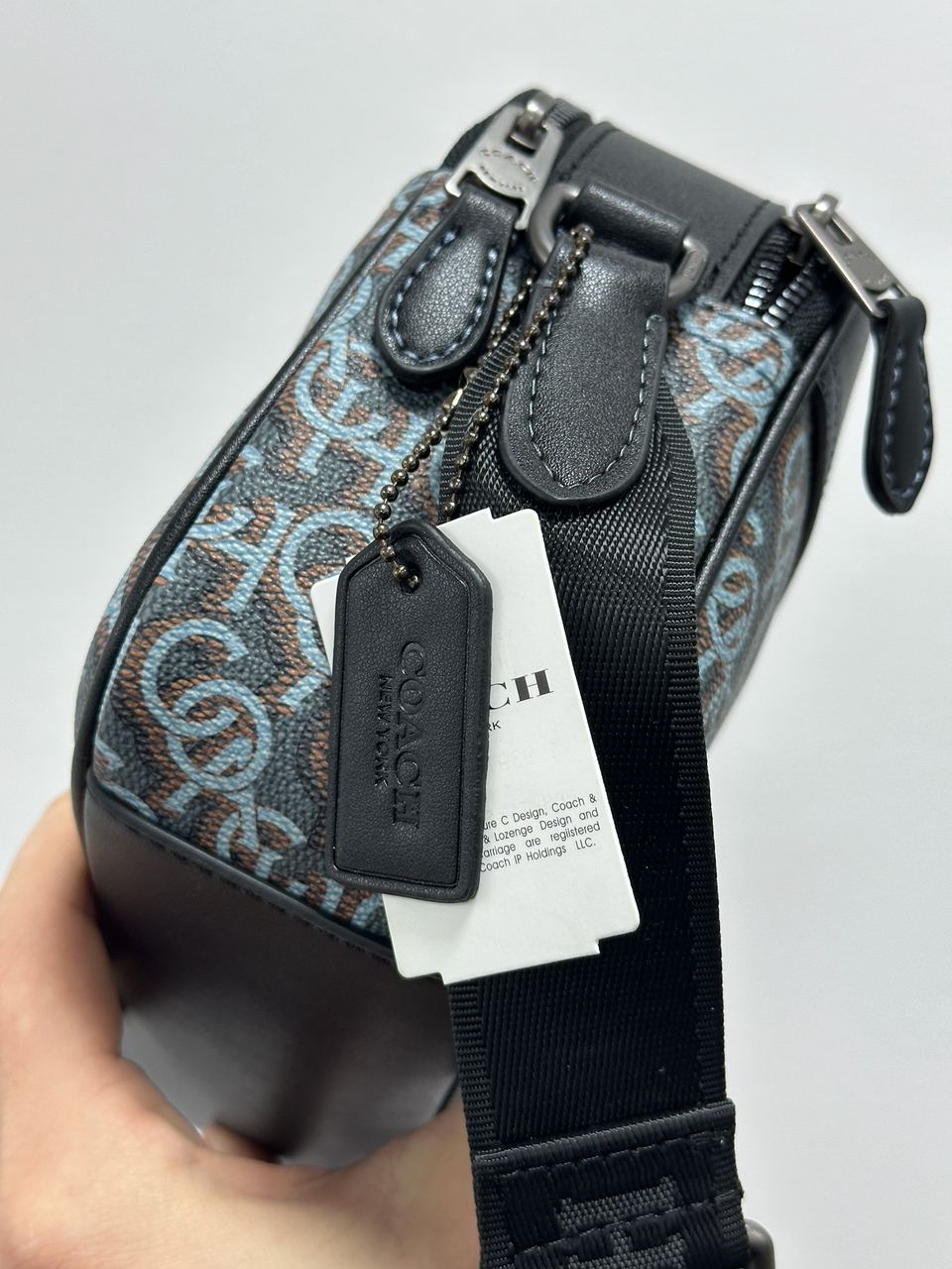 Coach Graham Crossbody With Monogram Print Blue - 10