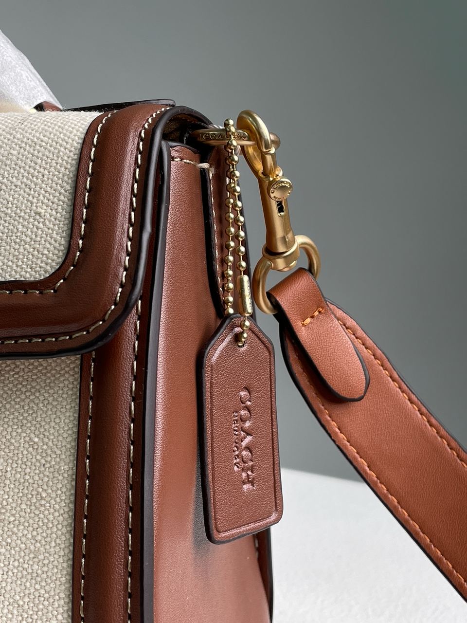 Coach Hero Shoulder Bag in Signature Canvas - 15