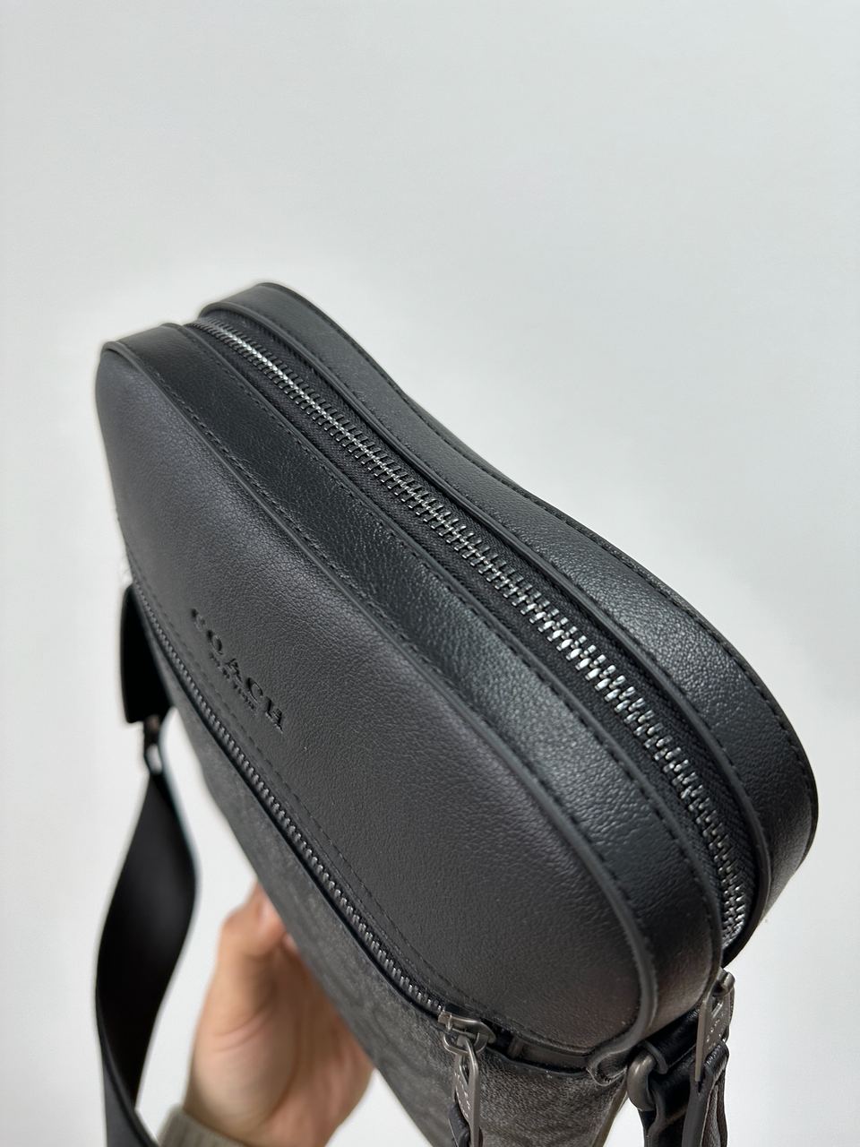 Coach Houston Flight Bag In Signature Canvas Grey - 14