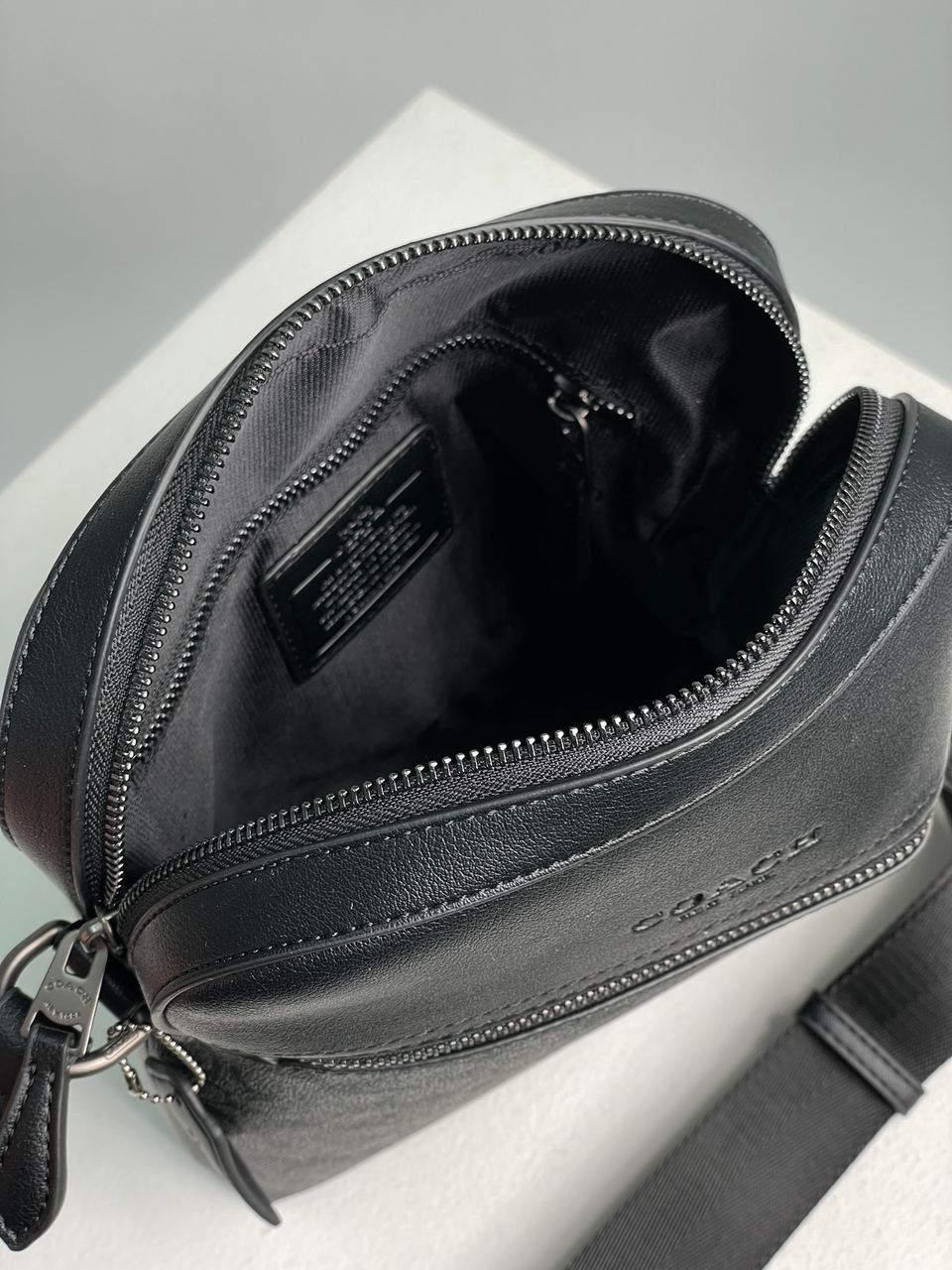 Coach Houston Flight Bag In Signature Canvas Grey - 15