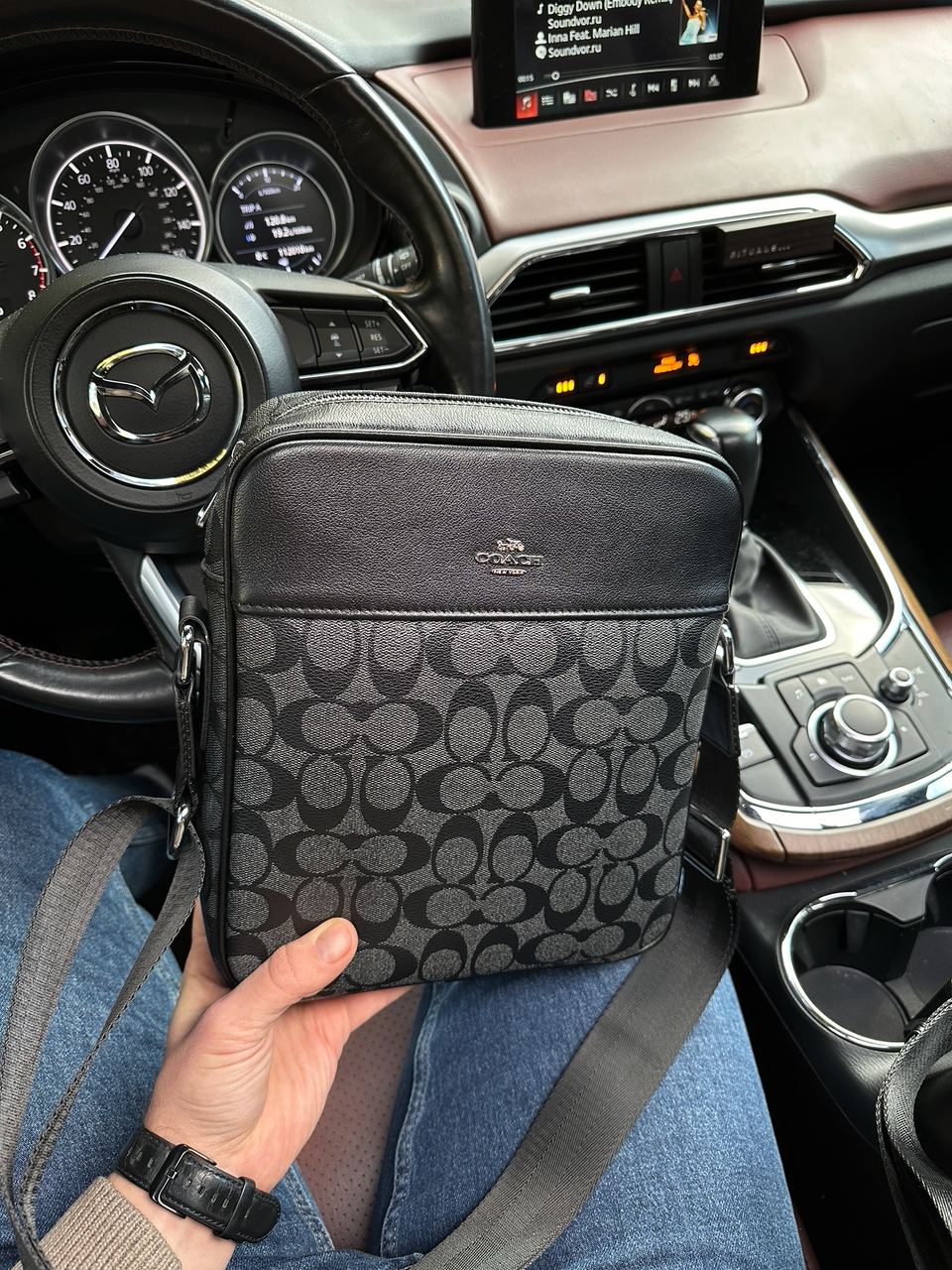 Coach Houston Flight Bag In Signature Canvas Grey - 7