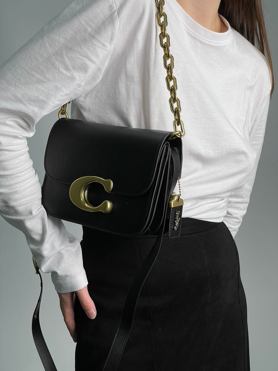 Coach Idol Bag Black/Gold - 5