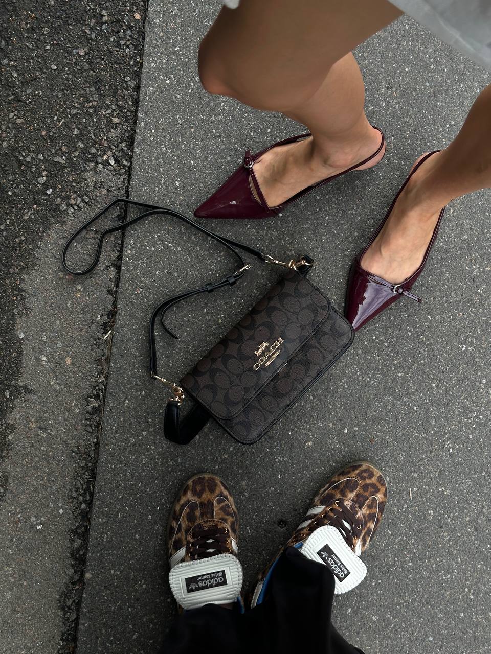 Coach Jes Crossbody in Signature Canvas in Brown/Black - 12