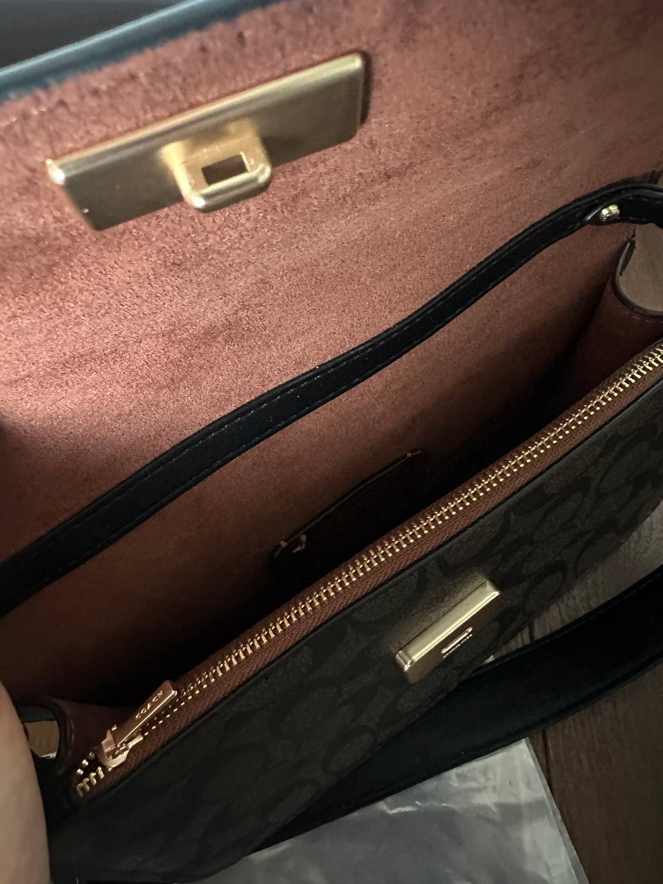 Coach Jes Crossbody in Signature Canvas in Brown/Black - 18