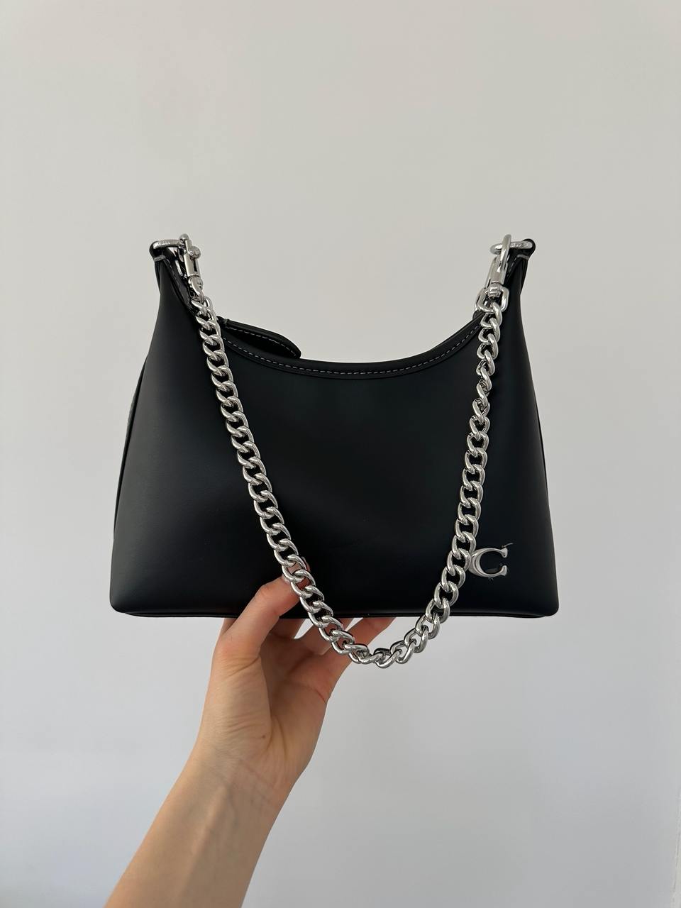 Coach Juliet Shoulder Bag Black Smooth Leather - 3