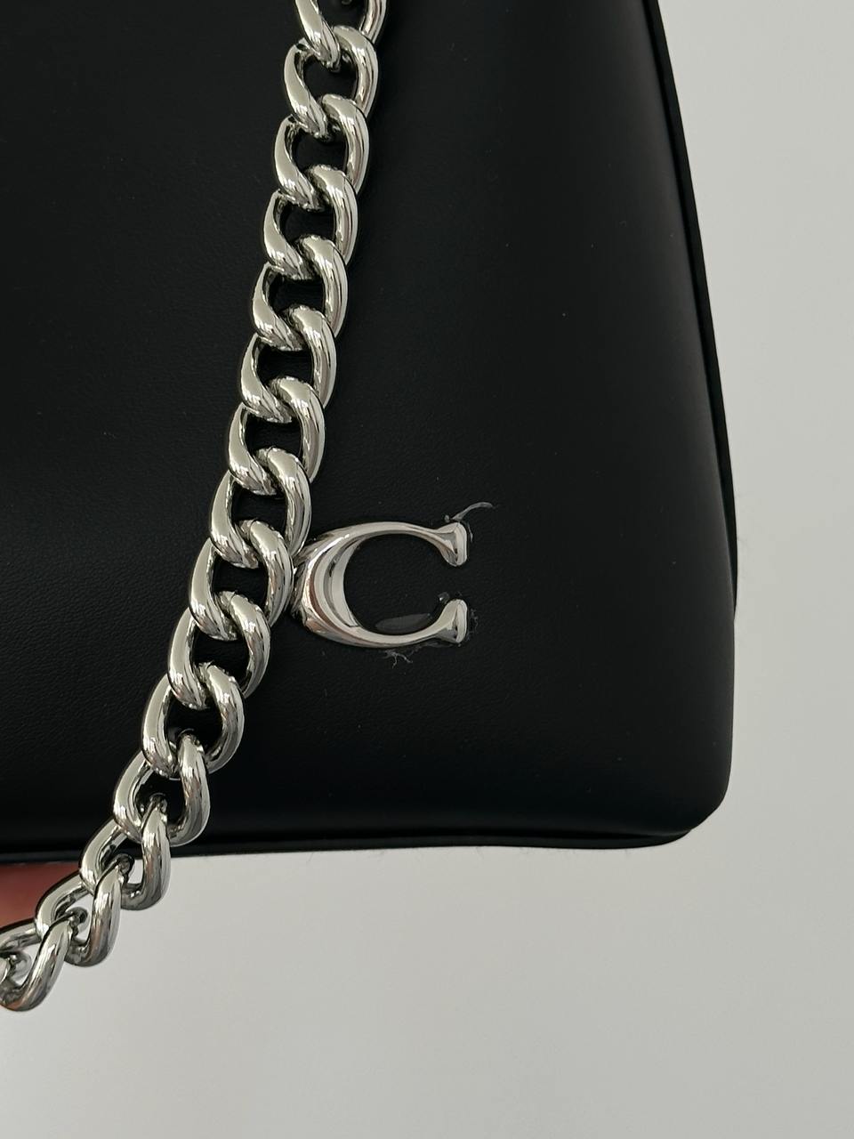 Coach Juliet Shoulder Bag Black Smooth Leather - 6