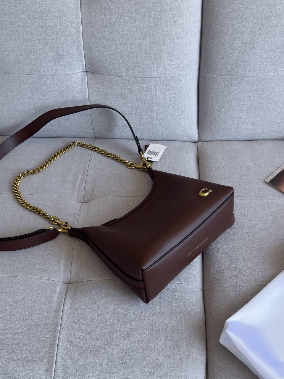 Coach Juliet Shoulder Bag Brown Smooth Leather - 9