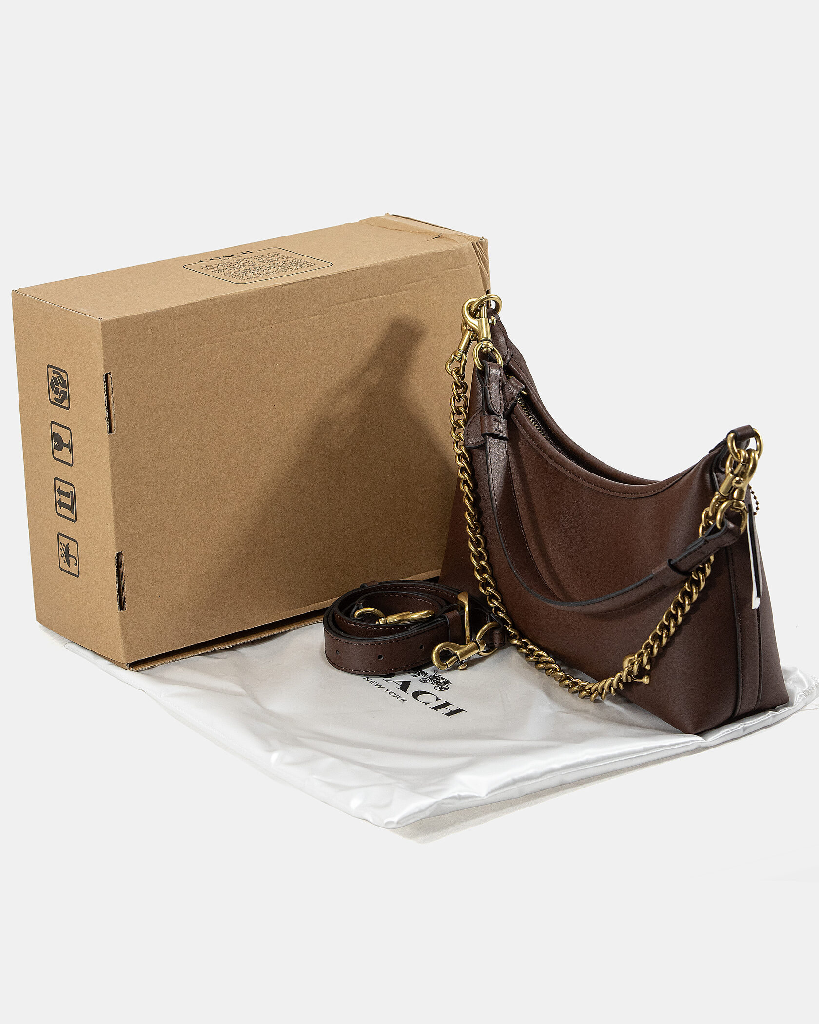 Coach Juliet Shoulder Bag Brown Smooth Leather - 2