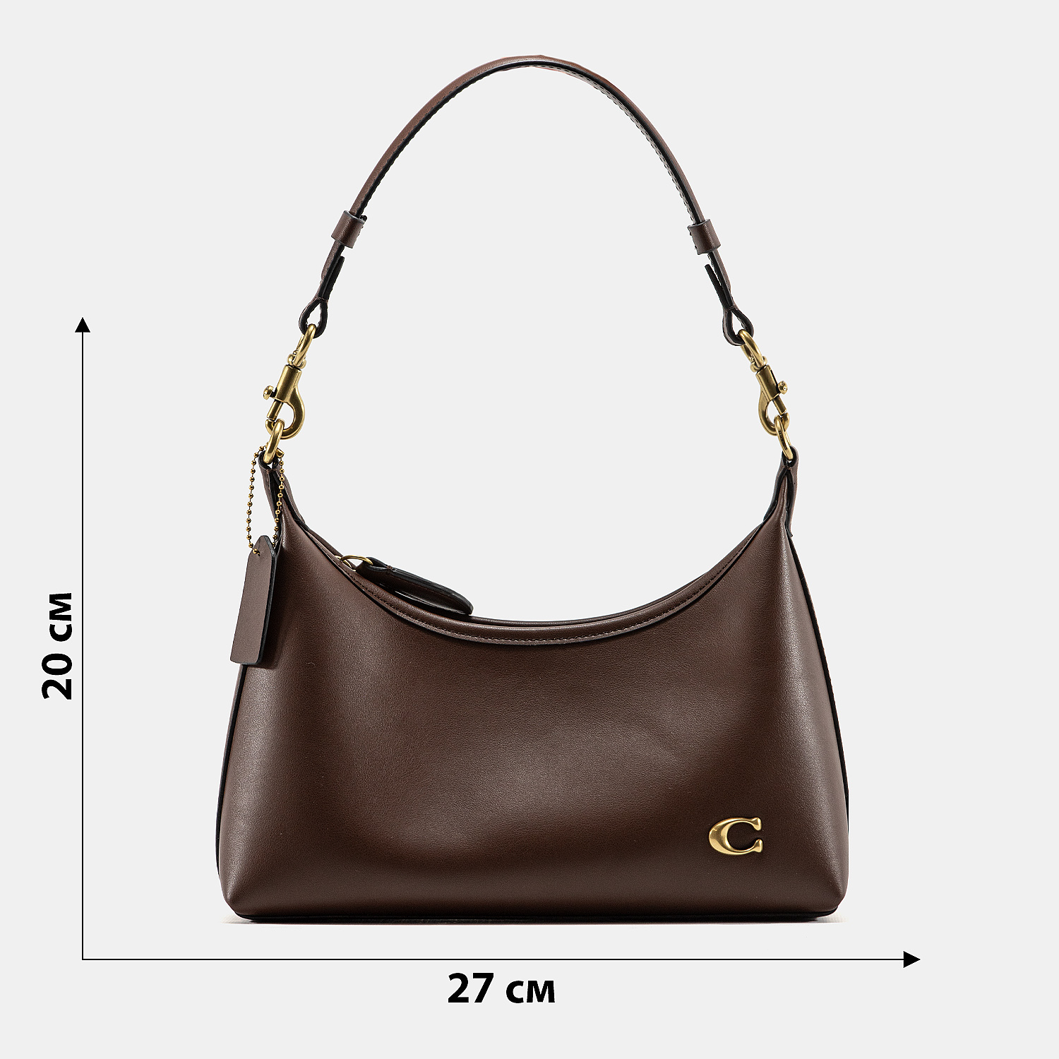 Coach Juliet Shoulder Bag Brown Smooth Leather - 3