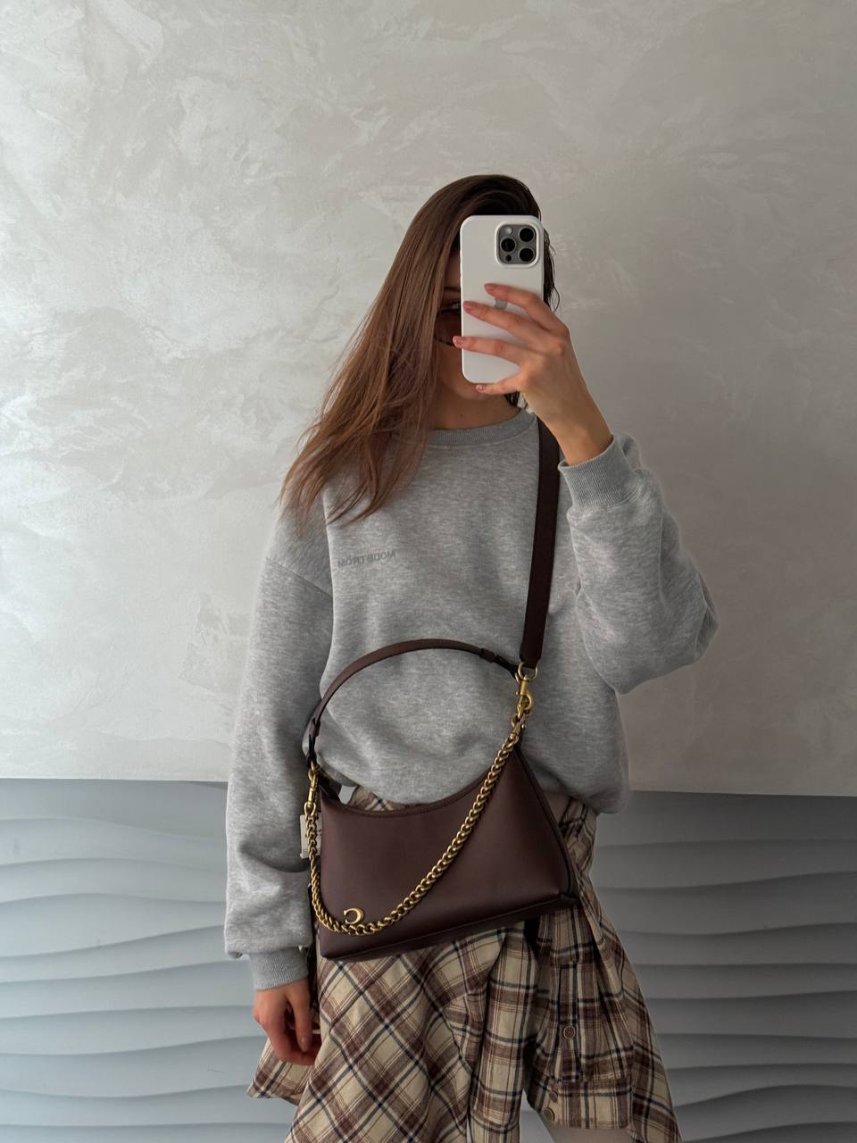 Coach Juliet Shoulder Bag Brown Smooth Leather - 6