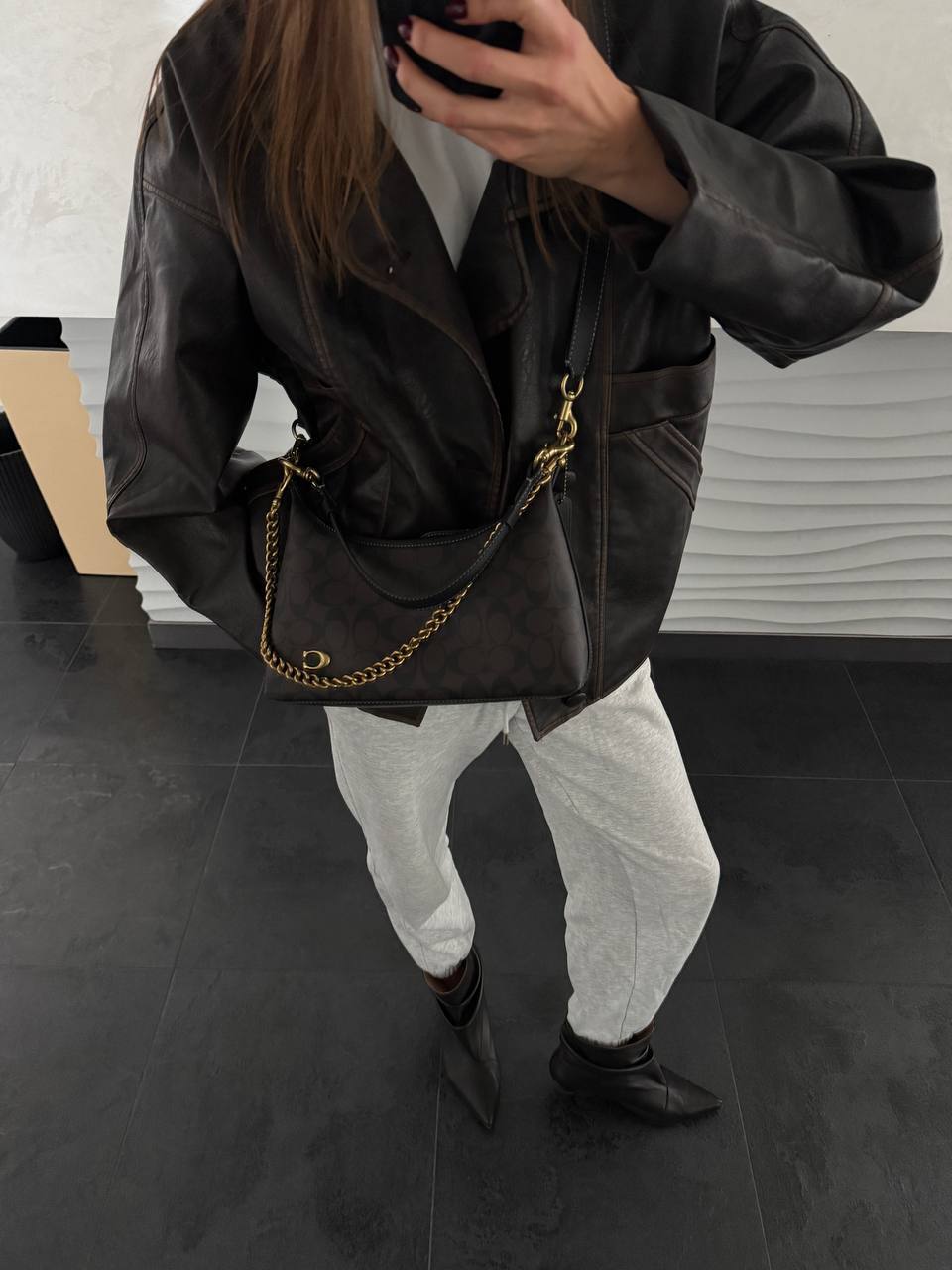 Coach Juliet Shoulder Bag Signature Canvas Brown - 2