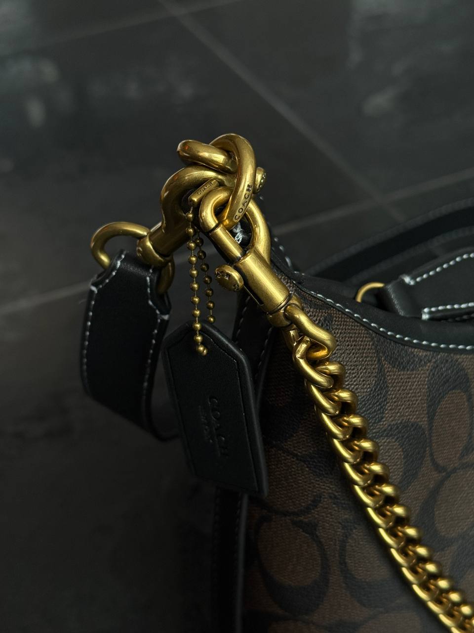 Coach Juliet Shoulder Bag Signature Canvas Brown - 9