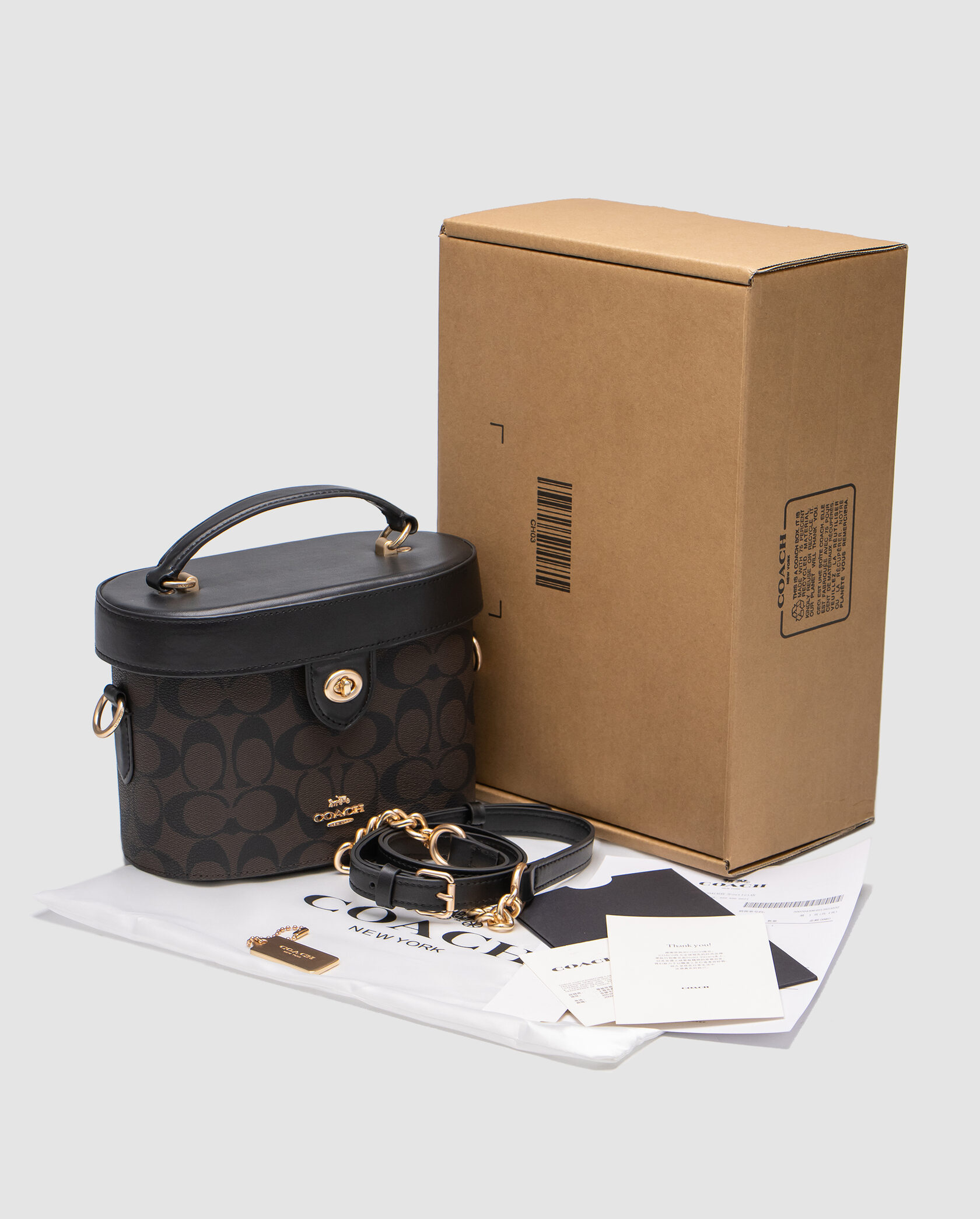 Coach Kay Crossbody Brown In Signature Canvas - 2