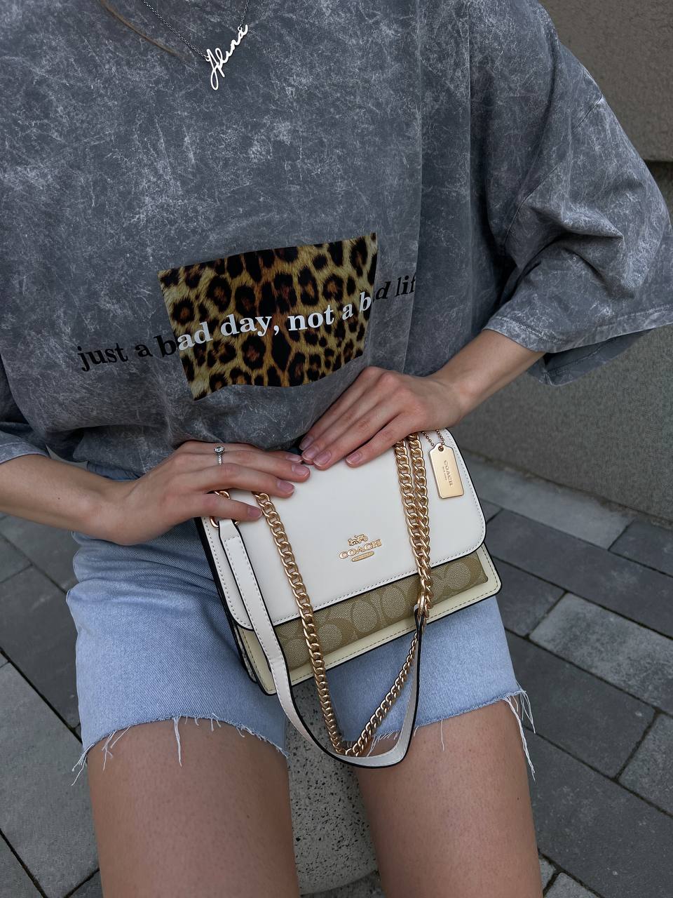 Coach Klare Crossbody Bag in Signature Canvas Khaki Multi - 16