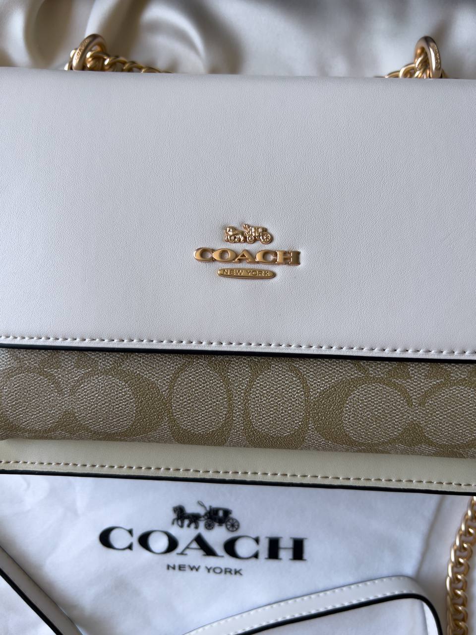 Coach Klare Crossbody Bag in Signature Canvas Khaki Multi - 19