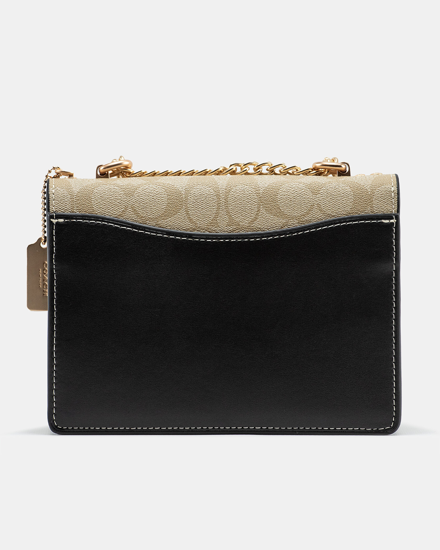 Coach Klare Small Crossbody Bag in Signature Canvas Light Khaki/Black - 7