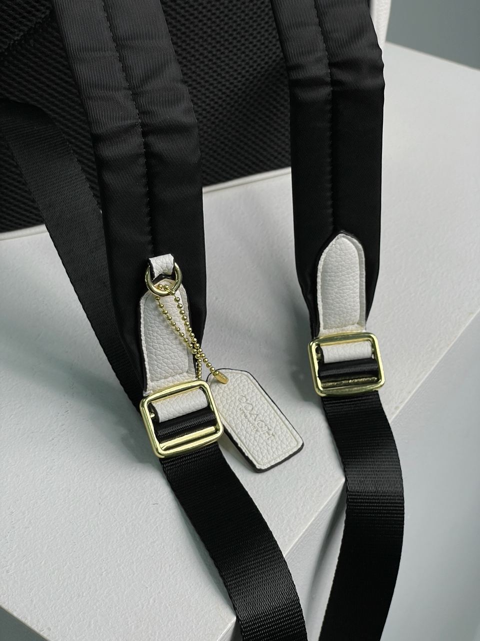 Coach Large Court Backpack In Signature Canvas in Beige/White - 9