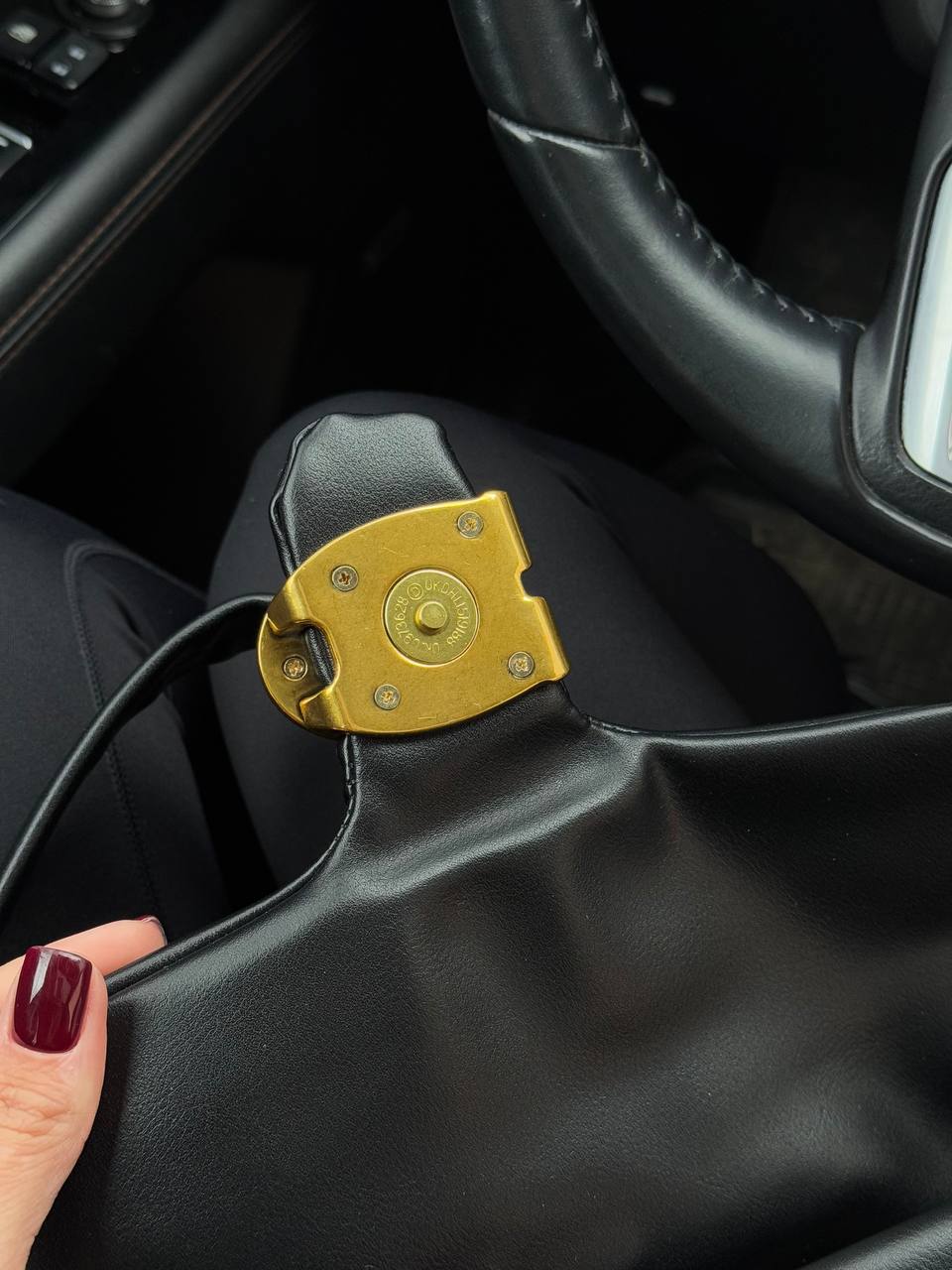 Coach Leather Covered C Closure Puffy Tabby Shoulder Bag Black - 15