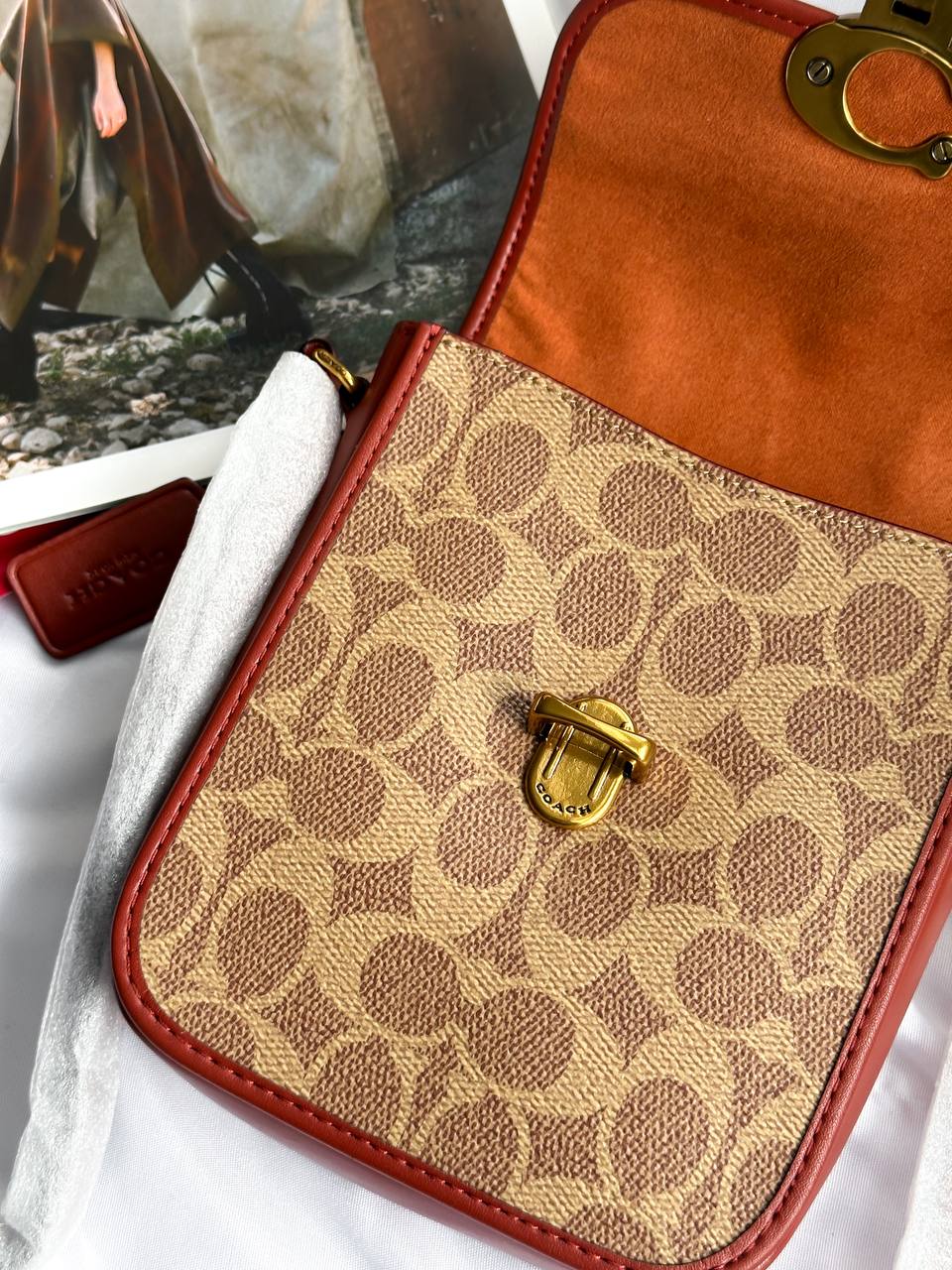 Coach Lock Crossbody In Signature Canvas - 4