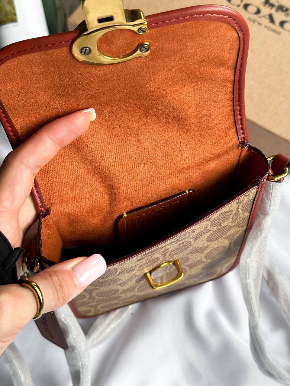 Coach Lock Crossbody In Signature Canvas - 5