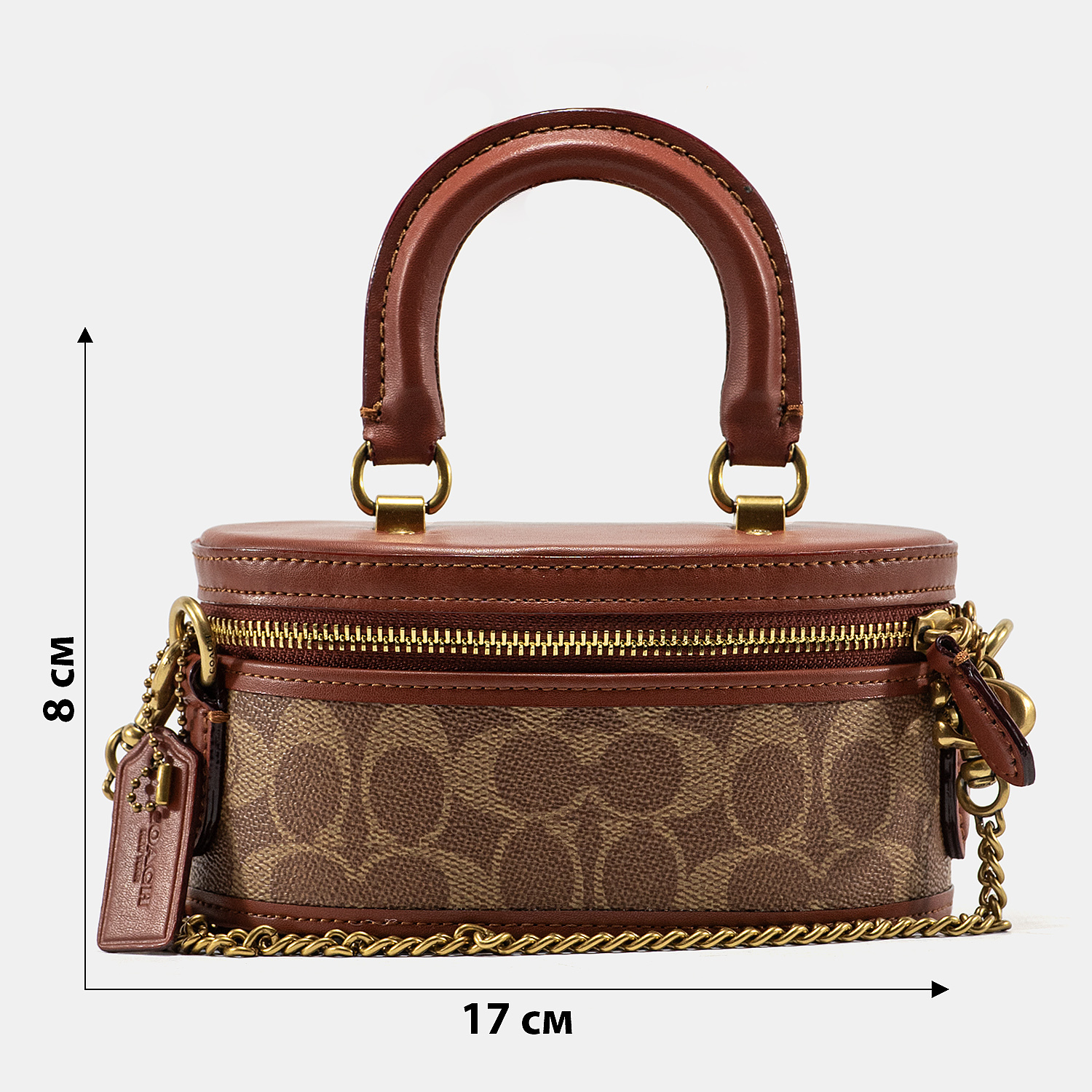 Coach Micro Dreamer Crossbody Bag in Signature Canvas Tan/Brown - 3