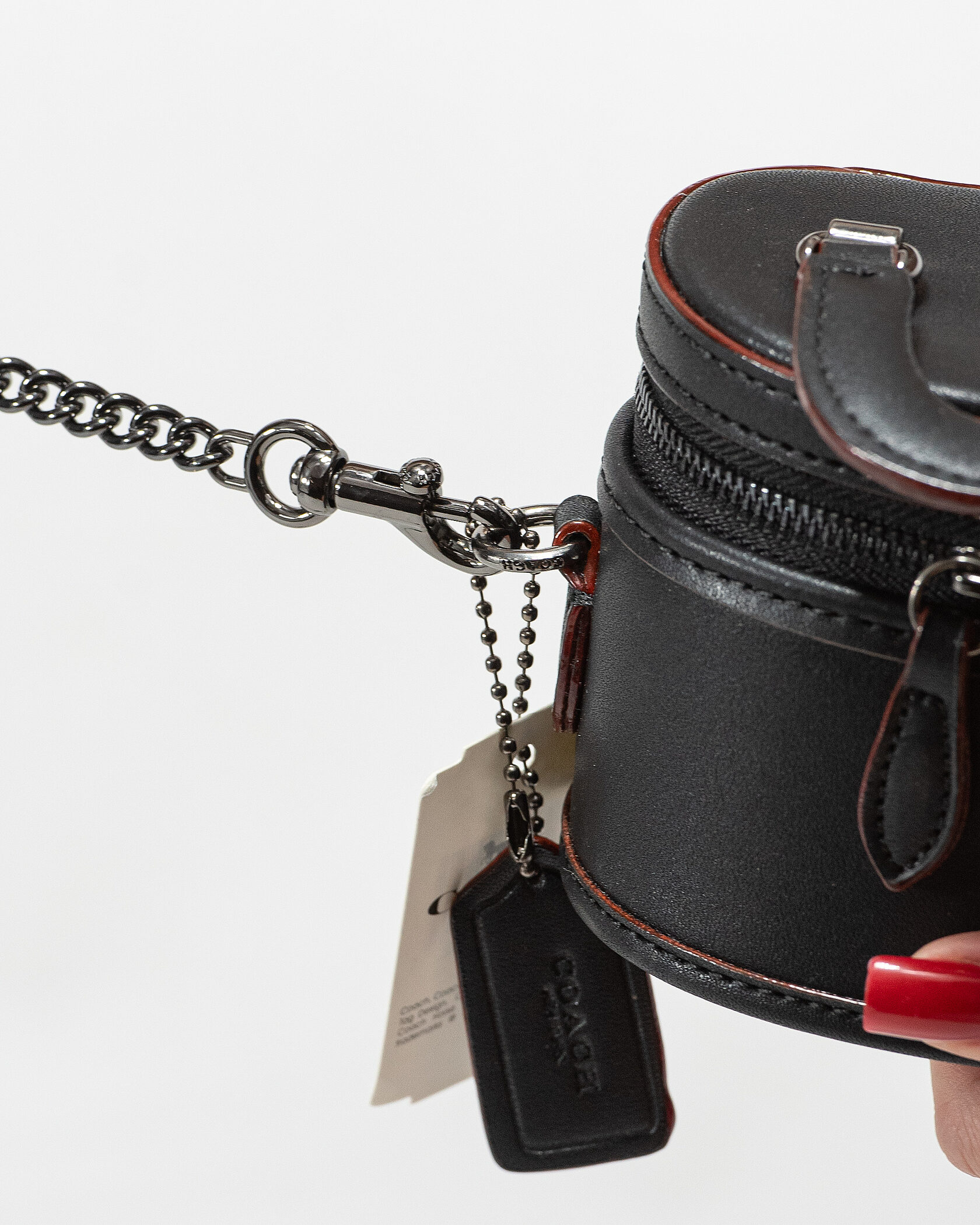 Coach Micro Trail Bag in Black Leather - 10