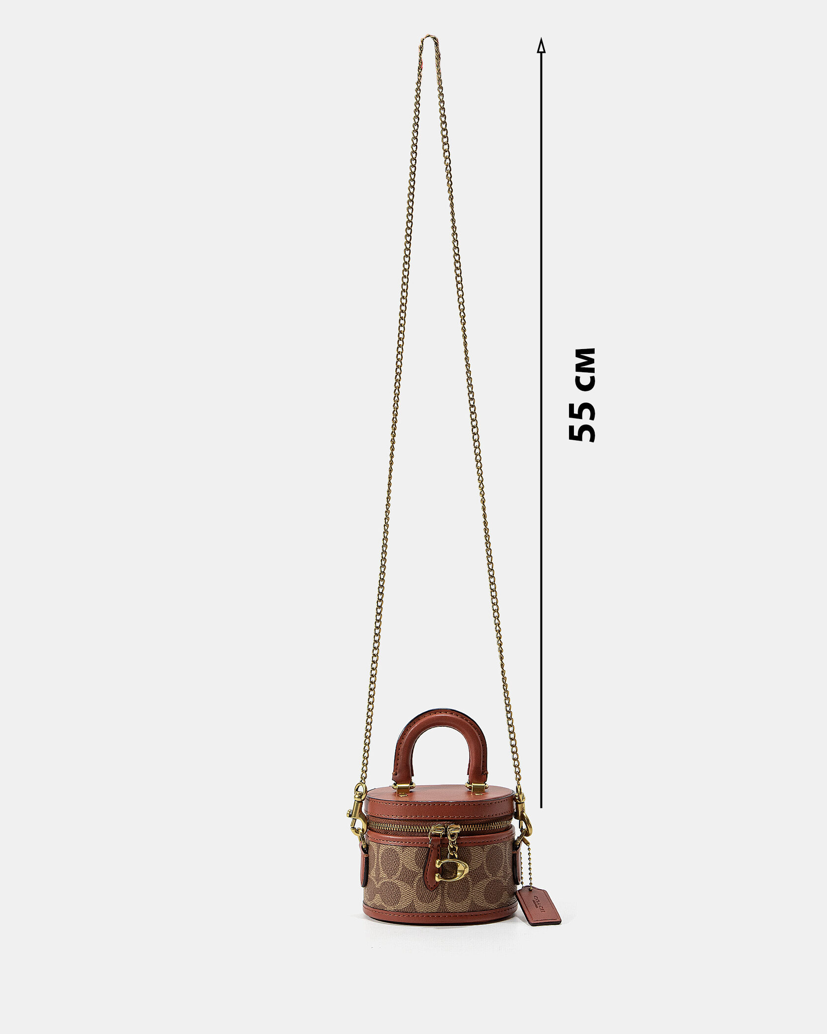 Coach Micro Trail Bag in Signature Canvas Tan/Brown - 4