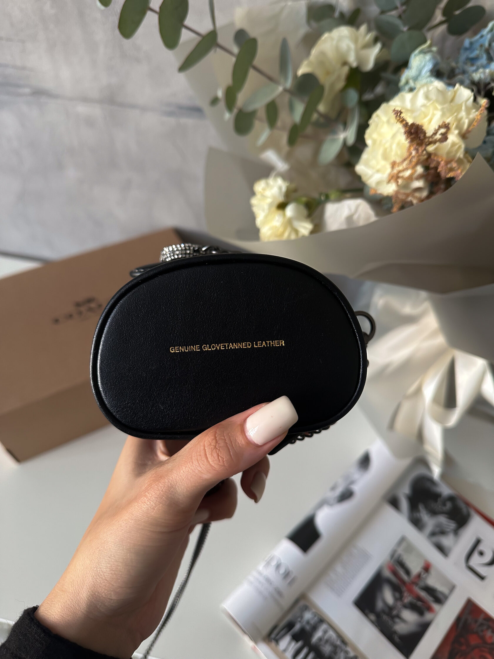 Coach Mini Bucket Bag Charm With Crystal - 4