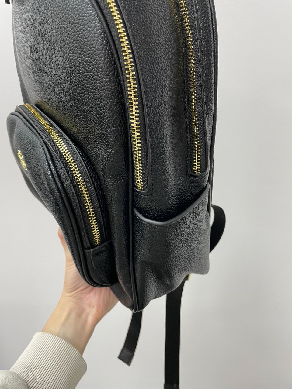 Coach Mini Court Black Pebbled Leather Shoulder Backpack Bag - 12