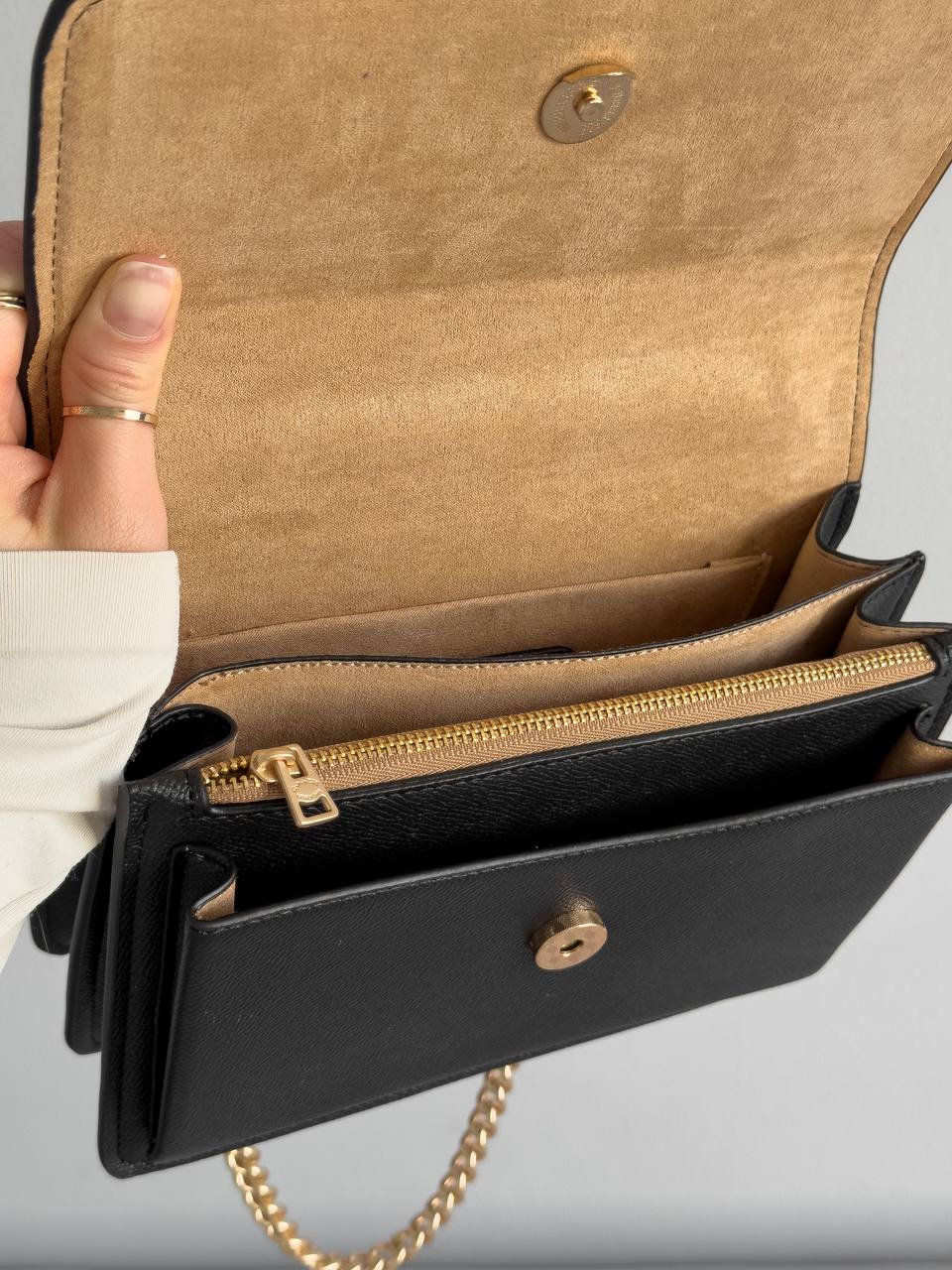 Coach Mini Klare Crossbody Black/Gold - 18