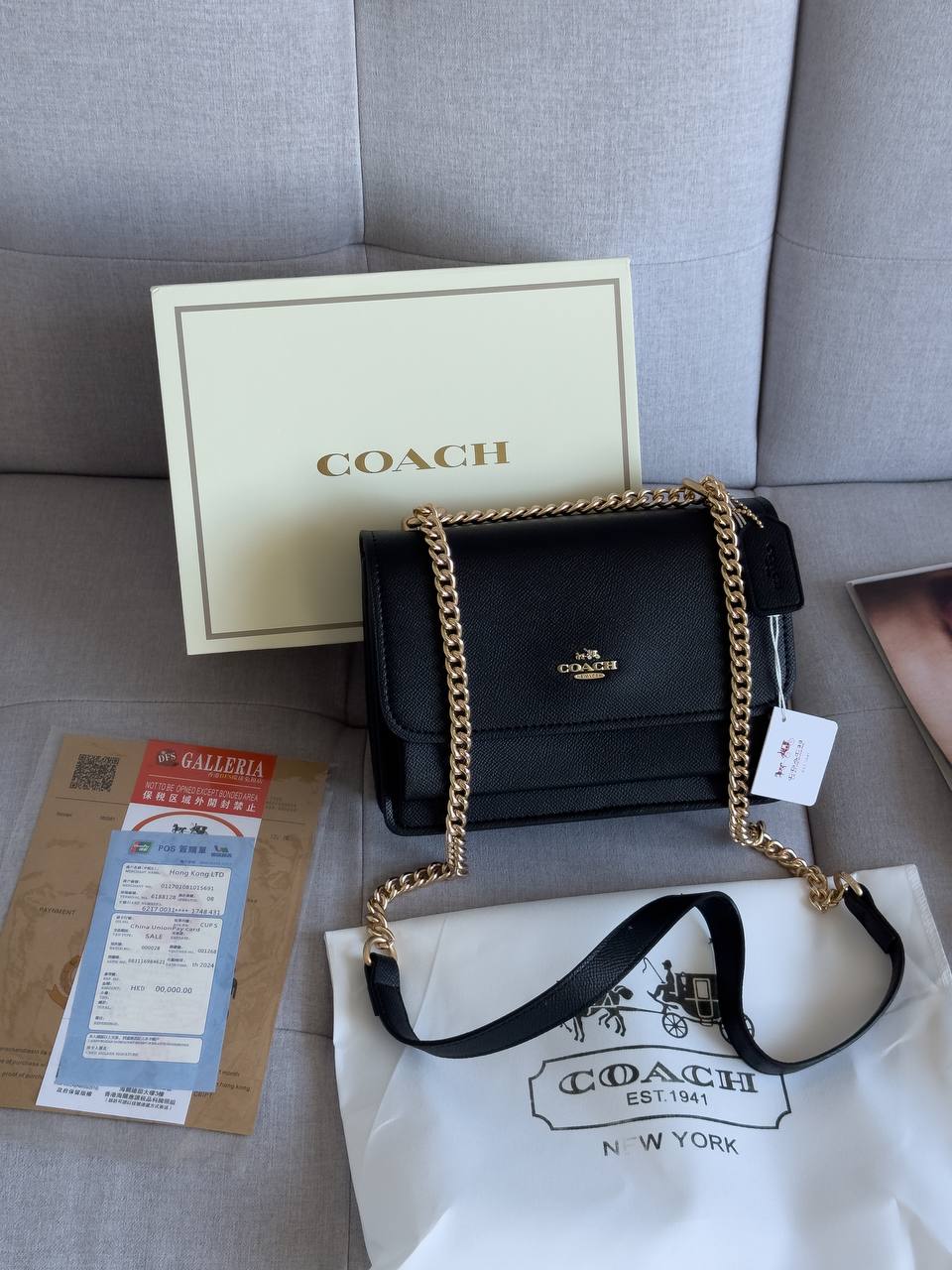 Coach Mini Klare Crossbody Black/Gold - 5