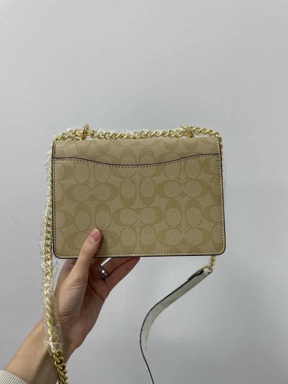 Coach Mini Klare Crossbody in Signature Canvas Beige/White - 11