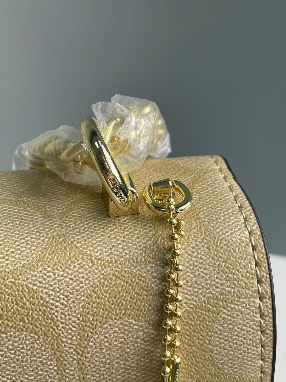 Coach Mini Klare Crossbody in Signature Canvas Beige/White - 17