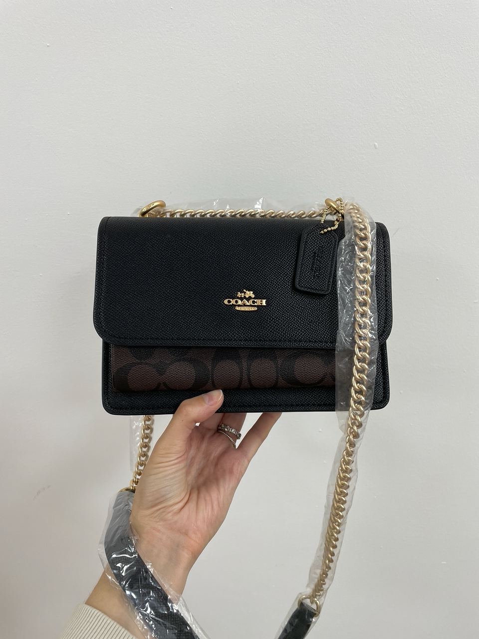 Coach Mini Klare Crossbody in Signature Canvas Brown - 9