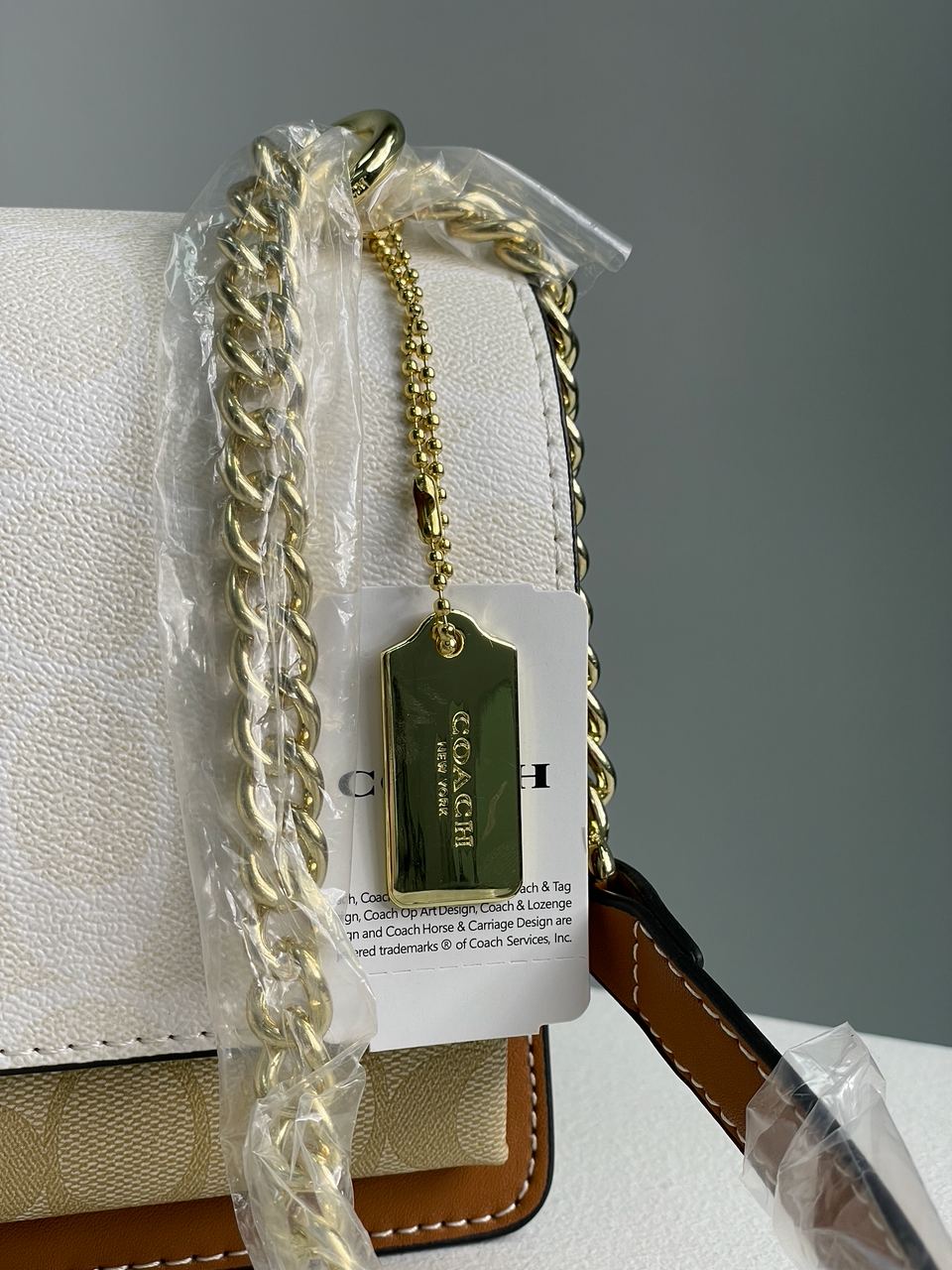 Coach Mini Klare Crossbody in Signature Canvas White Cream - 11