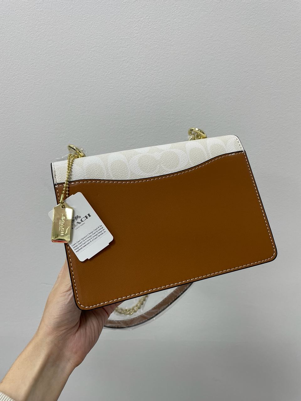 Coach Mini Klare Crossbody in Signature Canvas White Cream - 16