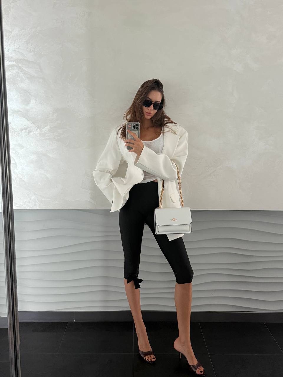 Coach Mini Klare Crossbody in Signature Canvas White/Gold - 2