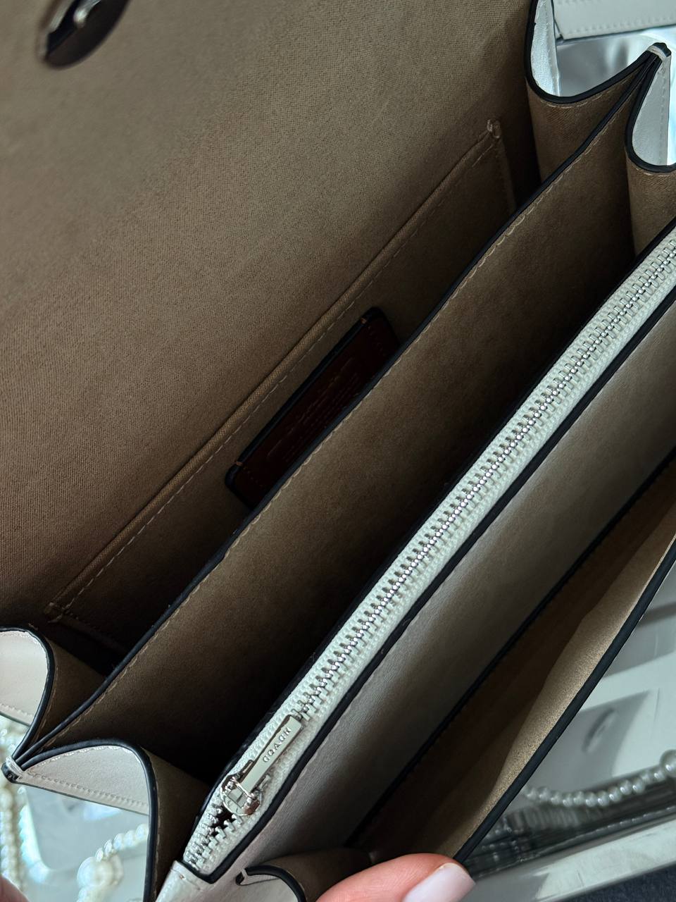 Coach Mini Klare Crossbody in Signature Canvas White/Silver - 10