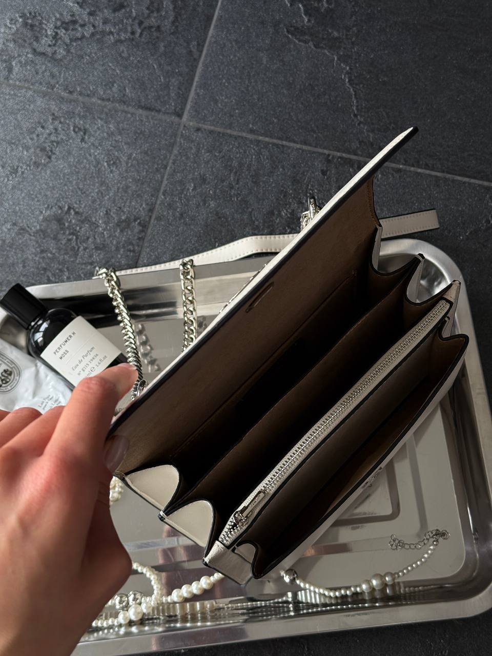 Coach Mini Klare Crossbody in Signature Canvas White/Silver - 11