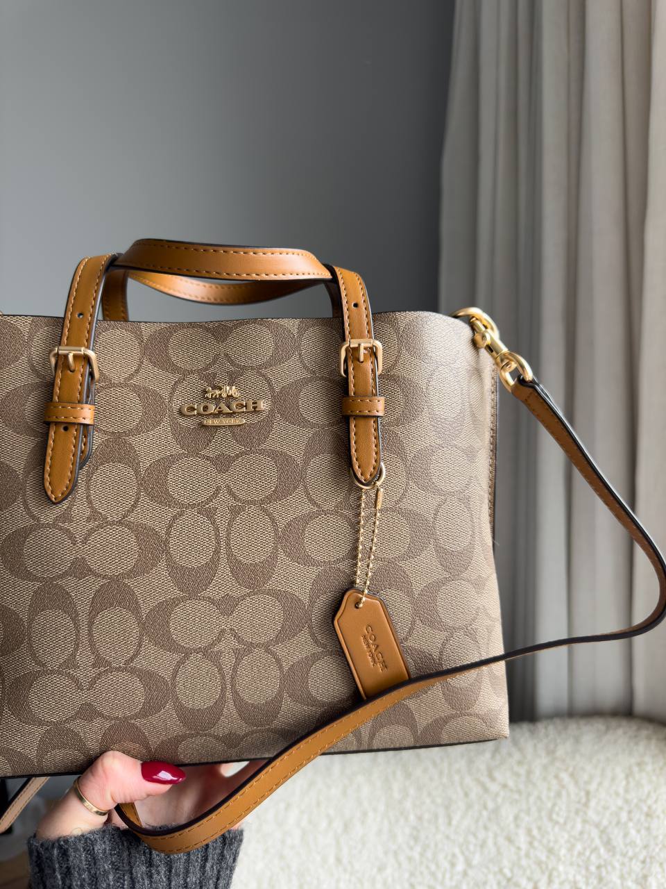 Coach Mini Lily Carryall in Signature Canvas - 12