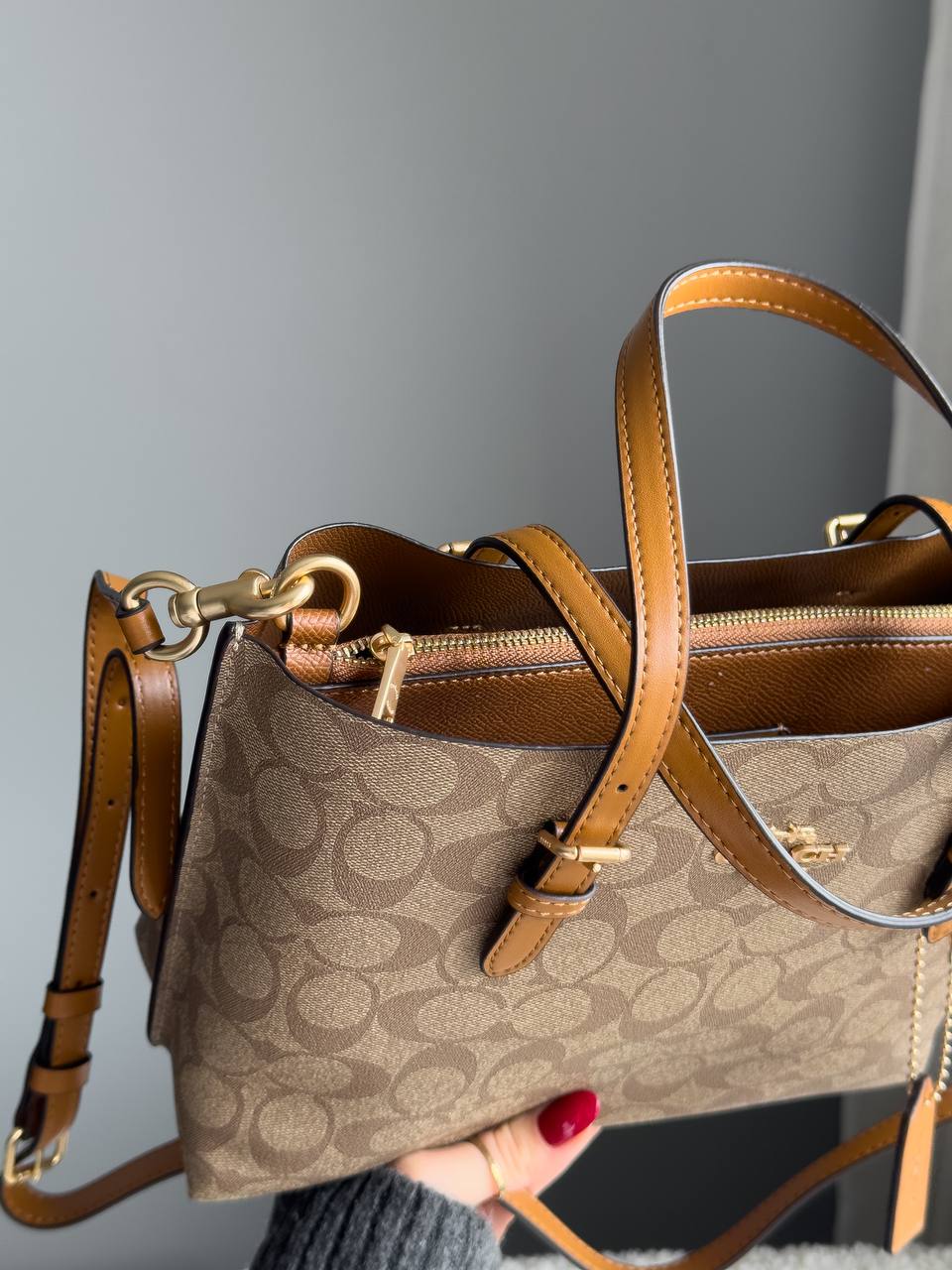 Coach Mini Lily Carryall in Signature Canvas - 17