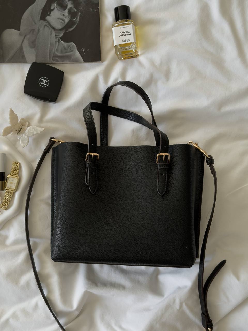 Coach Mollie Tote Bag In Signature Canvas Black - 13