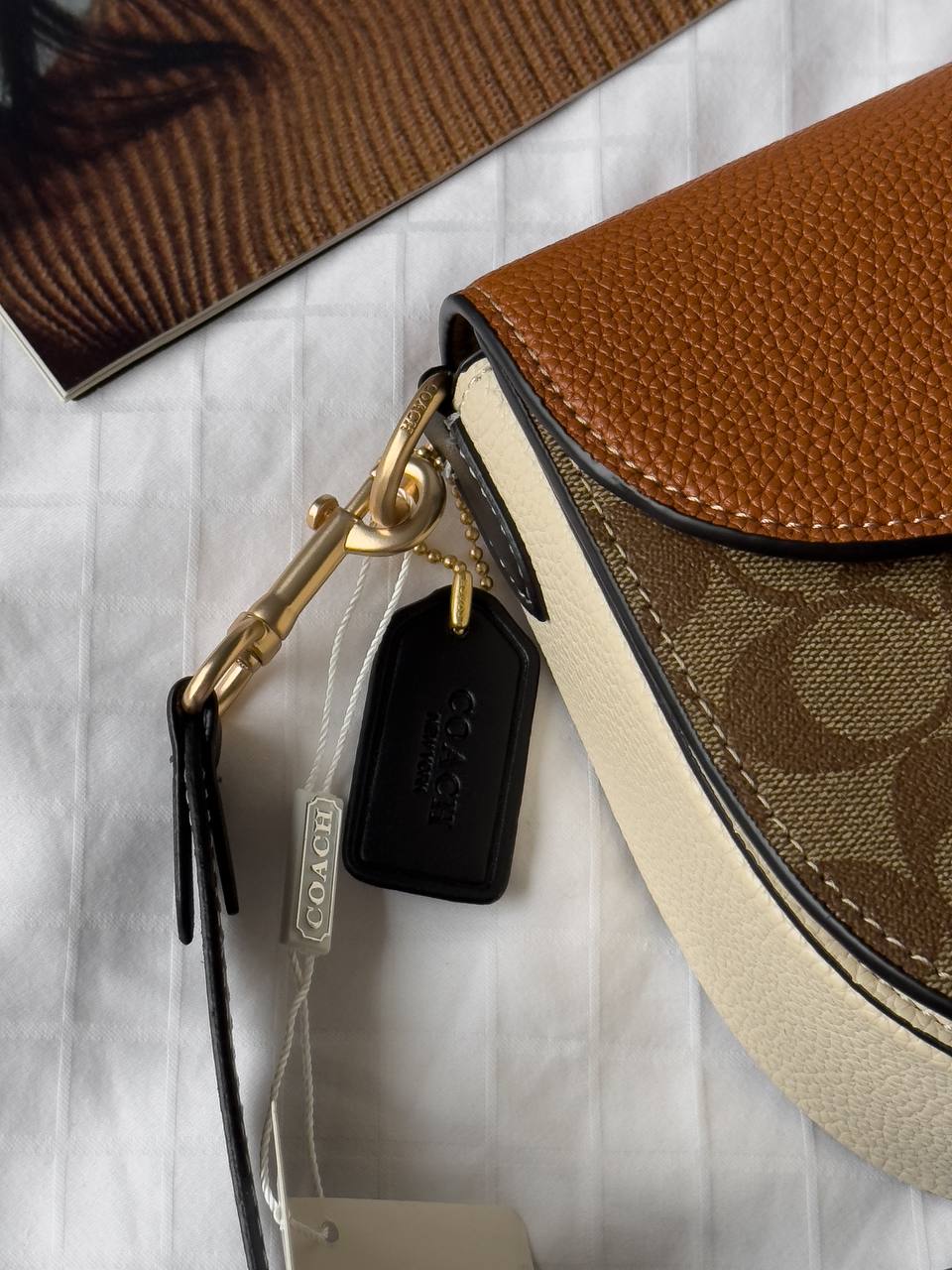 Coach Morgan Saddle Bag In Colorblock Signature Canvas - 15