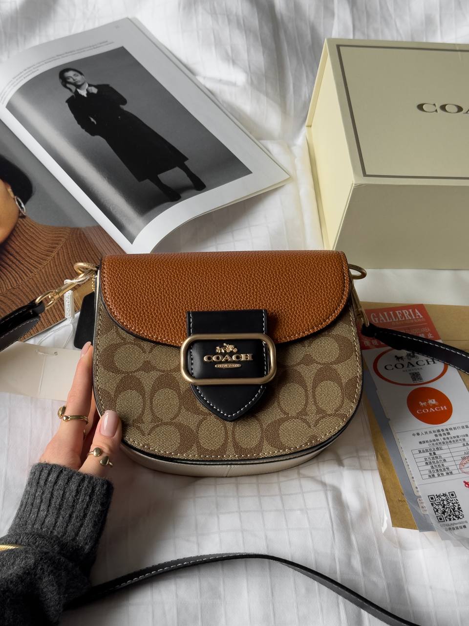 Coach Morgan Saddle Bag In Colorblock Signature Canvas - 4