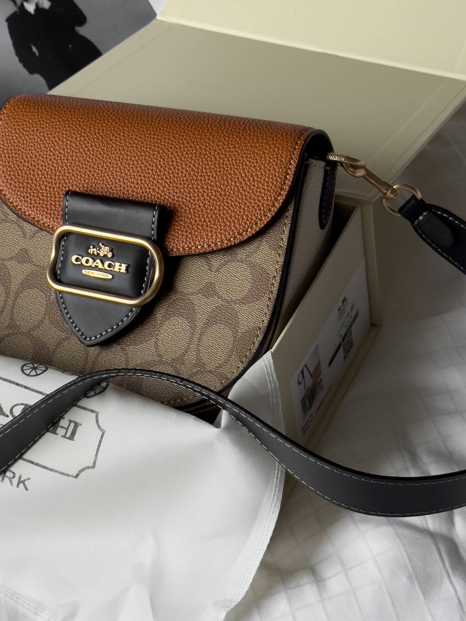 Coach Morgan Saddle Bag In Colorblock Signature Canvas - 6