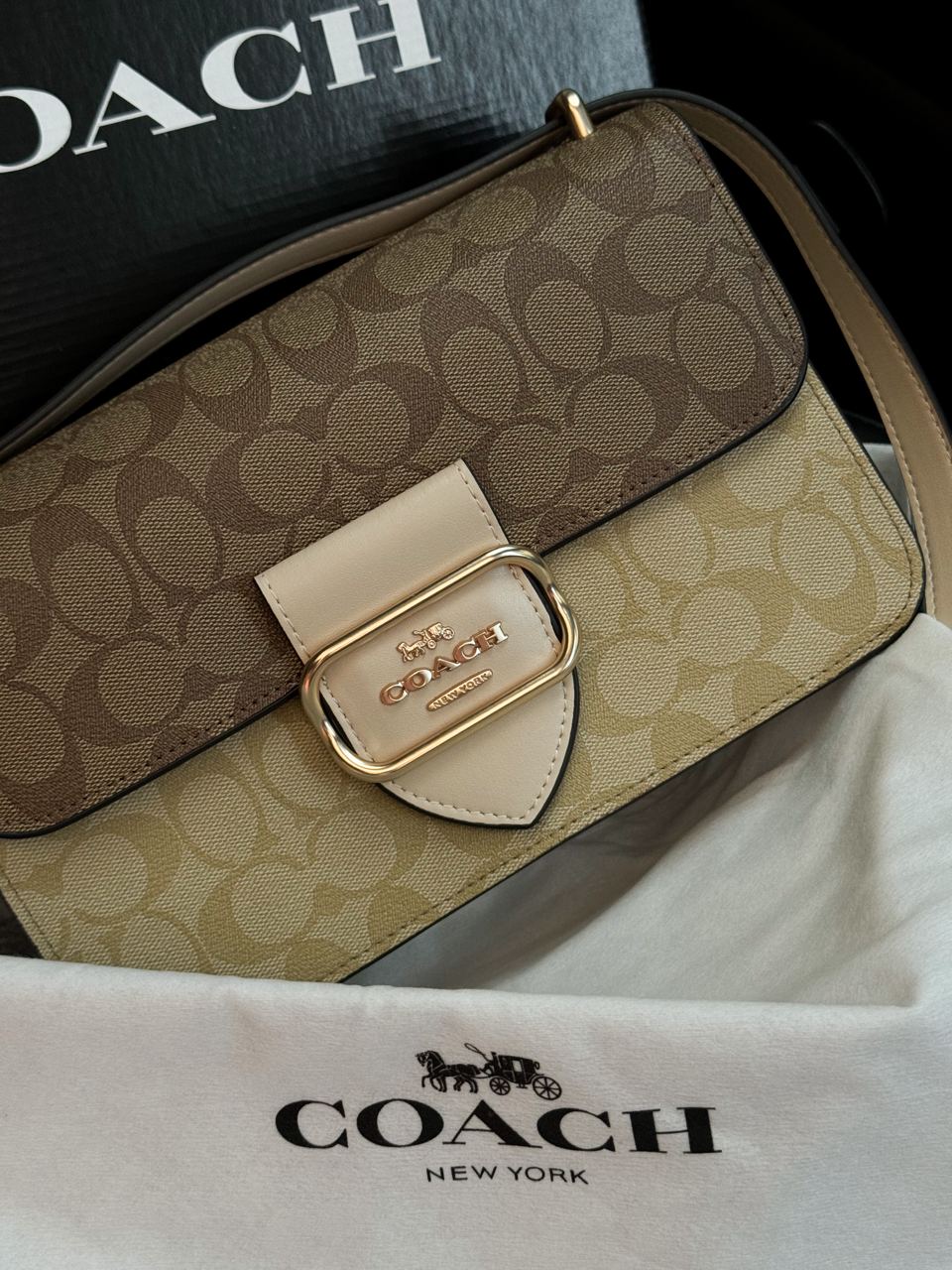 Coach Morgan Square Crossbody In Blocked Signature Canvas - 3