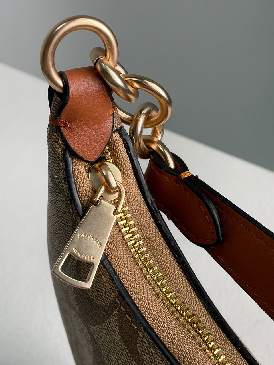 Coach Payton Hobo In Signature Canvas in Beige - 12